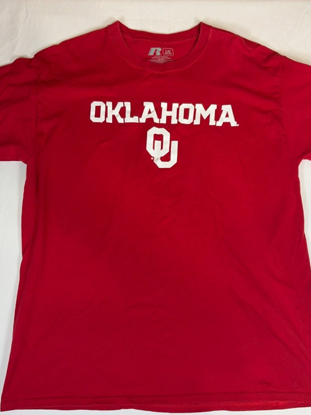 Russell Oklahoma University OU T-Shirt Men's L Red